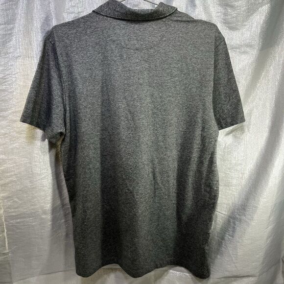 American Eagle Dark Gray Collar Shirt Super Soft Standard Fit Men's Size Medium - Picture 2 of 8